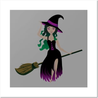 Cute witch Posters and Art